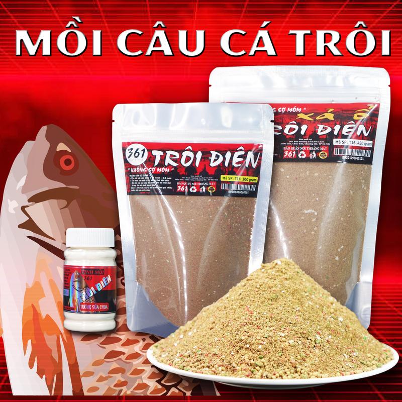 Product Introduction of Mồi câu cá trôi 361. Chuyên câu cá trôi đỏ, trôi trắng..các mùa. Công thức hương vị đặc biệt siêu nhạy. Giữ cá cuốn ổ / Bắt Cá / Đi Câu / Fishing / Ca  Fish 3