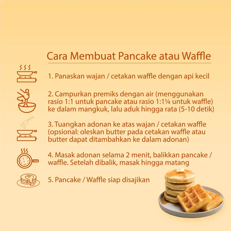 Yummy Bites Pancake & Waffle Mix 130g / Tepung Premix Pancake & Waffle Untuk bayi 4