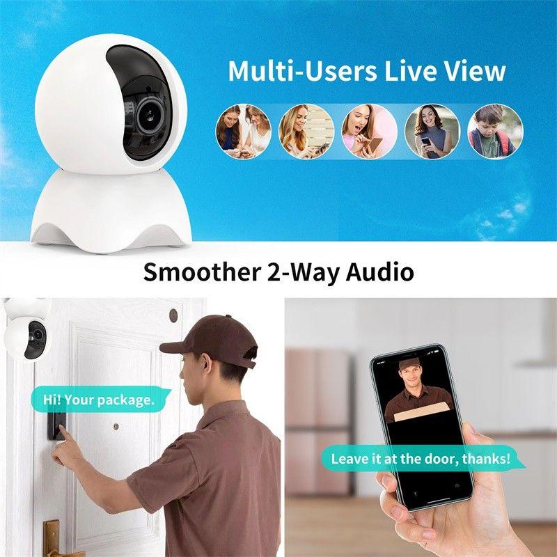 Product Introduction of D305 Hd smart wireless wifi security camera night vision remote home cctv surveillance camera 360 network 13