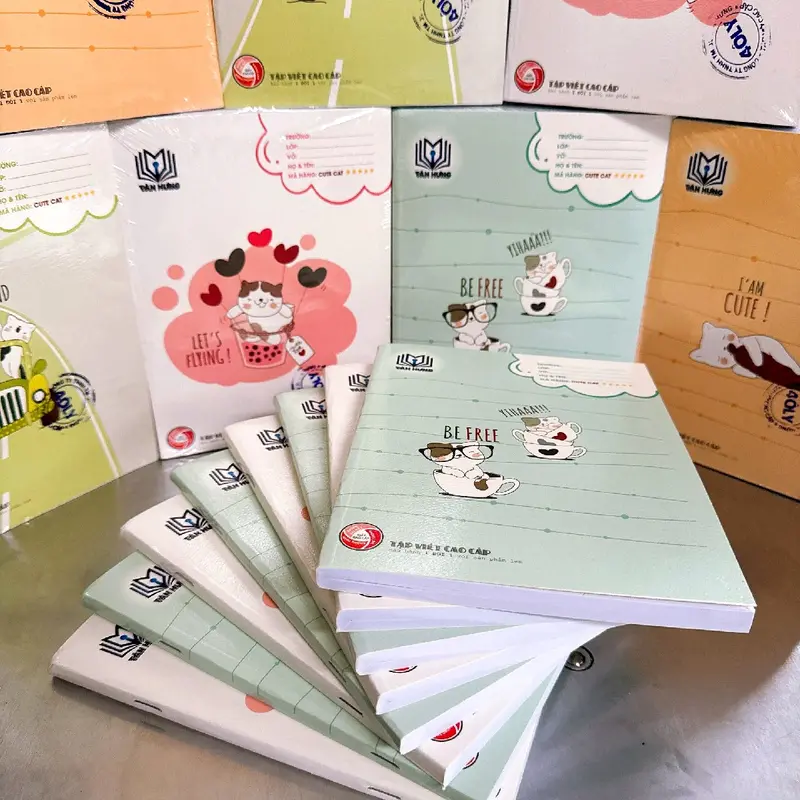 05 QUYỂN VỞ 200TRANG-CUTE CAT - CẤP 2 *GIẢM SÂU 35%* 4
