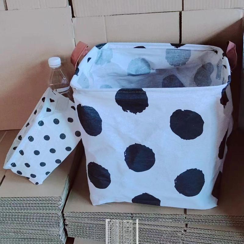 Product Introduction of Dirty Laundry Basket Ins Foldable Dirty Laundry Bin Cow Design Dirty Laundry Hamper Dormitory Special Dirty Laundry Basket Storage Basket 8