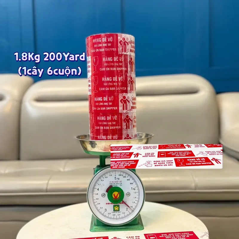 Băng Keo in chữ Quay Video + Nặng 1.8Kg 200Yard + độ dính cao 0