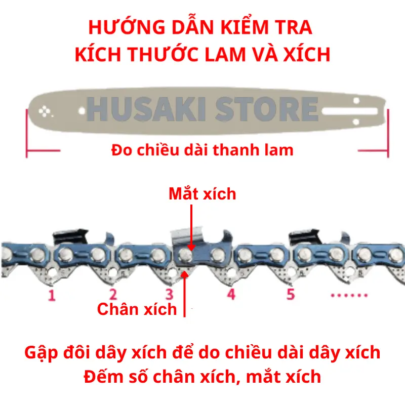 Lam xích máy cưa 12 inch phụ kiện máy cưa xích cầm tay các loại máy cưa điện, cưa xăng, cưa gỗ,... 7