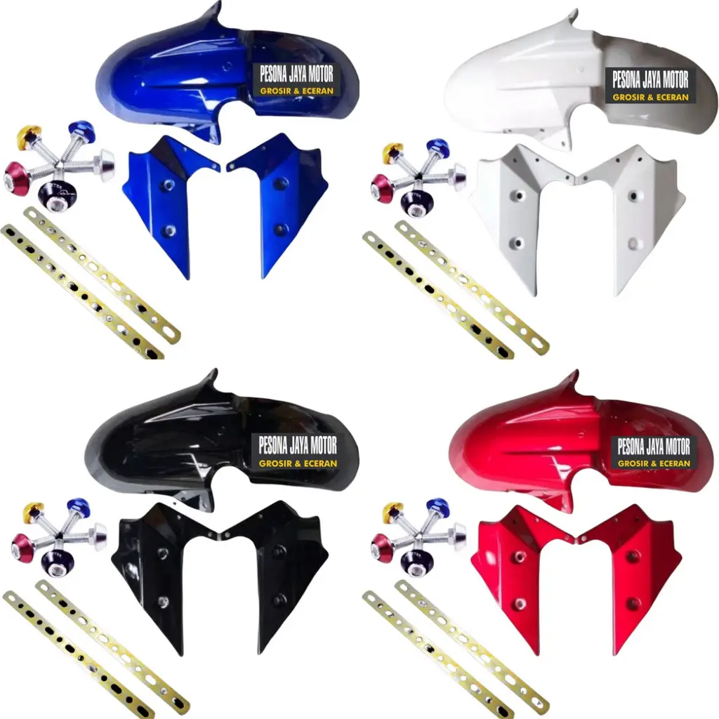 Spakbor Depan Model Ninja Fi Model Sambungan Universal Vixion,R15,Cb150r,Byson,Megapro,Versa Dll#BDGSV Baut Motor Motorcycle