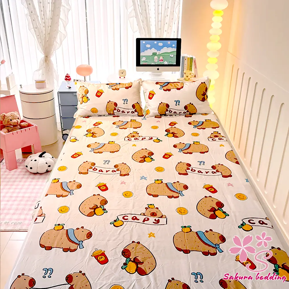 Bộ Ga Trải Giường Decor Phòng Cotton Poly Được Chọn Màu Drap Giường Nhiều Mẫu Siêu Xinh - Sakurabed