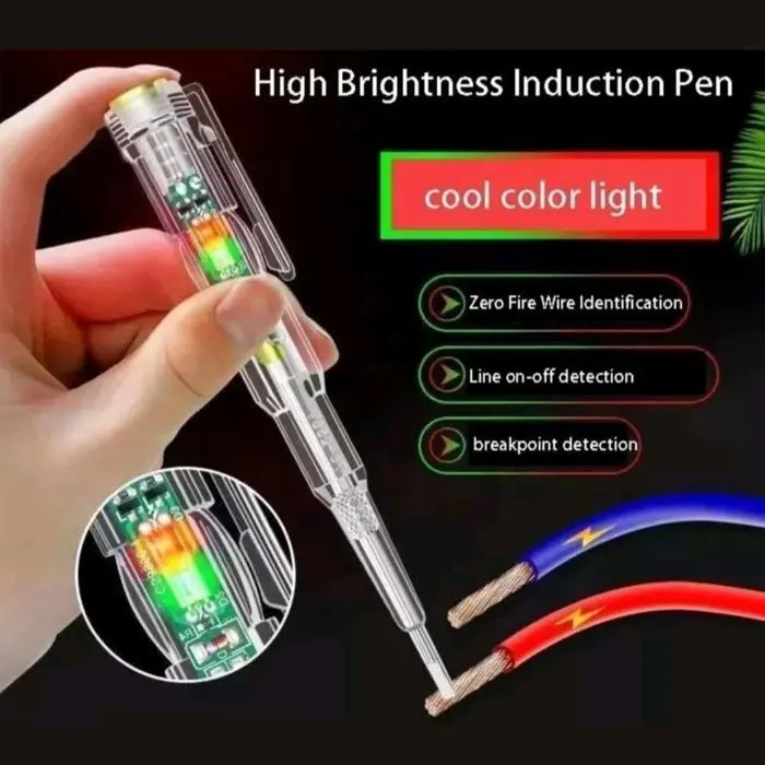 Tespen Testpen Test Pen Tes Pen 2 Dual LED Obeng Tester Arus Listrik 3