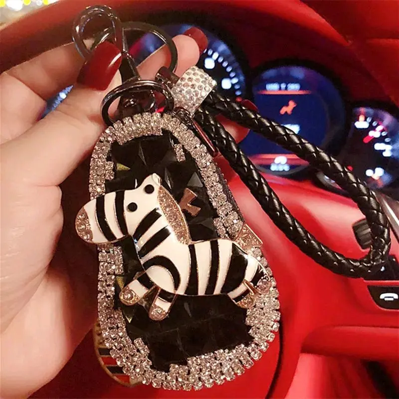 Dompet STNK zebra tali bling bling | Dompet gantungan kunci mobil motor | Dompet kunci wanita