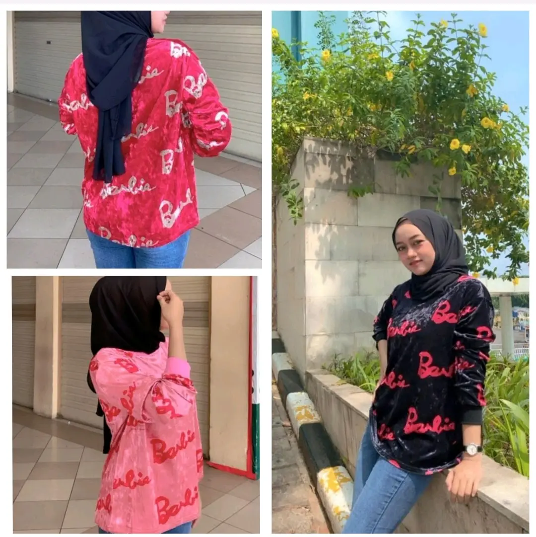 Blouse bludru barbie VELVET IMPORT