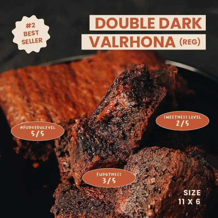 fudgybro double dark valrhona reguler 0