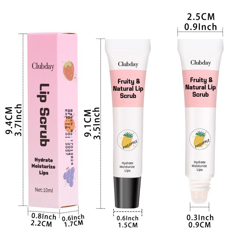 Product Introduction of Lip Makeup Fruit Flavor Lip Gloss Lipstick Moisturizing Hose Exfoliating Skin Moisturizing Lip Facial Scrub 2