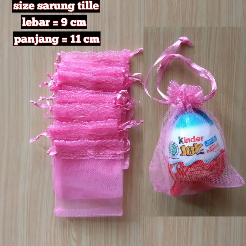sarung tile bungkus souvenir KINDERJOY / size 9 x 11 0