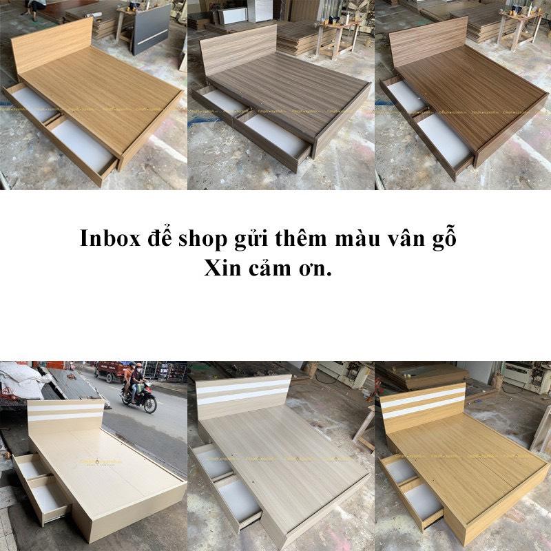[Freeship HCM] Giường ngủ bọc nệm 2 hộc kéo MDF CPX-G09 5