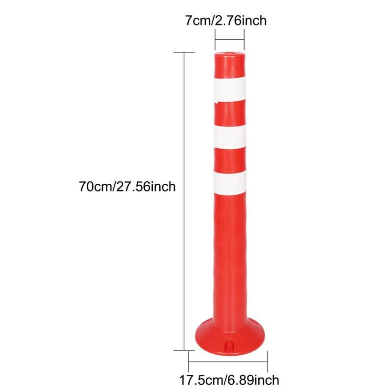 Product Introduction of Reflective Pipe Warning Post Parking Barrier Pole Safe Bollard Post for Industrial Storefront Sidewalks Traffic Area Hotels 0