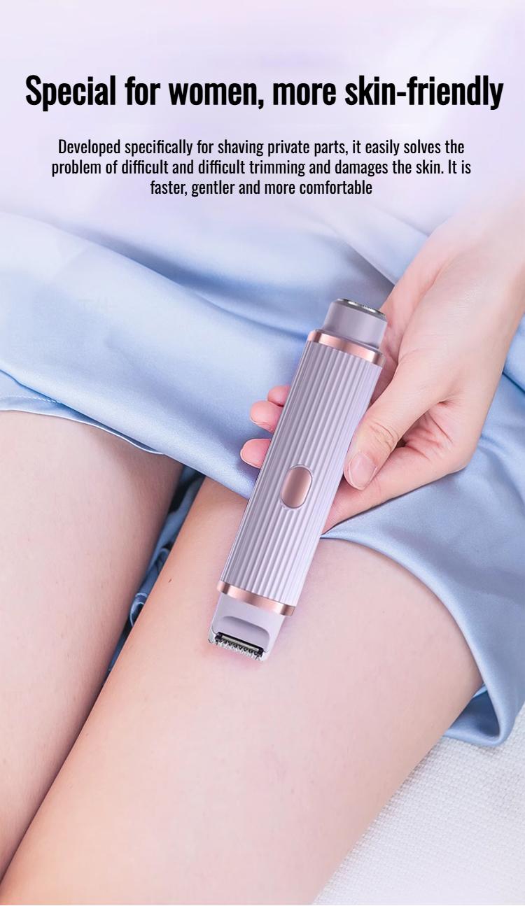 Product Introduction of Women's special dualhead fullbody hair removal pubic hair trimmer underarm shaver 1