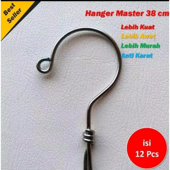 Hanger baju dewasa 38cm/kastok besi Gantungan stabil lemari baju bajugantung