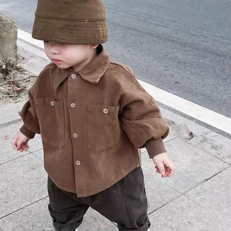 Áo khoác nhung chéo cho bé trai bé gái 6-25kg - A2314 Jacket Voi