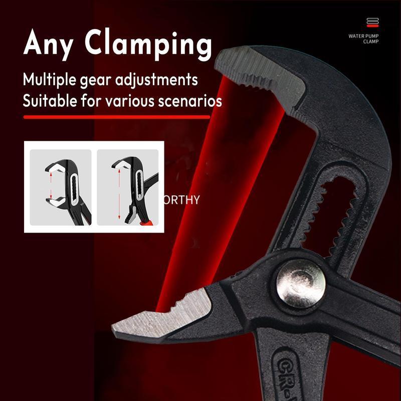 Quick Adjustment Water Pump Pliers, 1 Count Multifunctional Universal Pipe Wrench, Portable Maintenance Tool for Home Maintenance, Agricultural Machinery, Heavy Duty 4