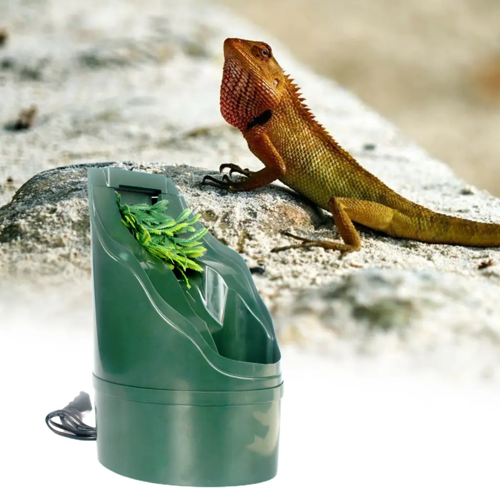 Udxizvk Pet Drinking Fountain Space Saving Compact Reptile Drinking Fountain Reptile Drinking Water Feeder for Green Iguana Space Saving
