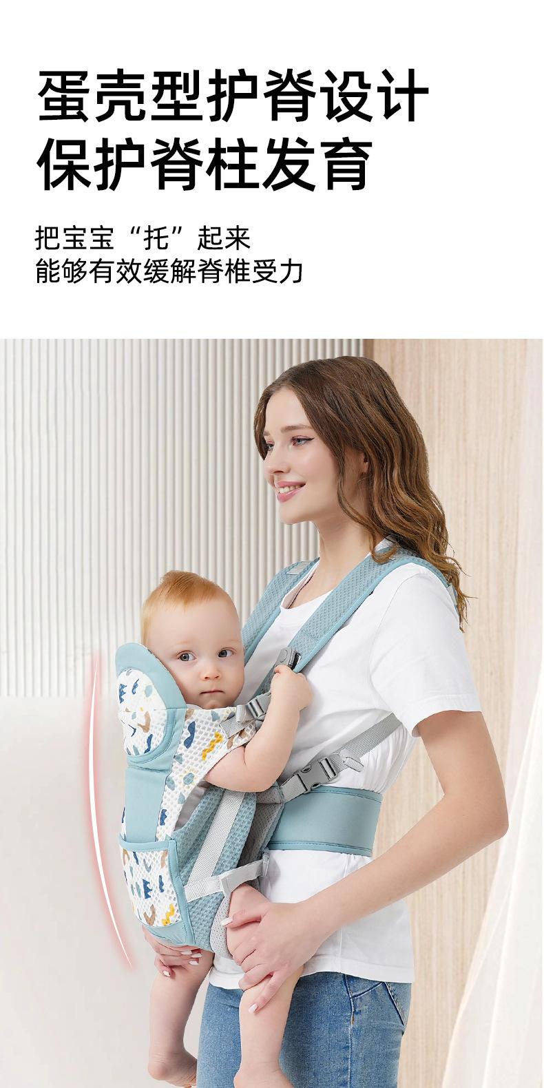 Product Introduction of In Stock Baby Outing Strap in Stock Baby Outing Strap Baby Strap Children Go out Dual-Use Summer Thin Four Seasons Free Hands Simple Breathable Backpack 3