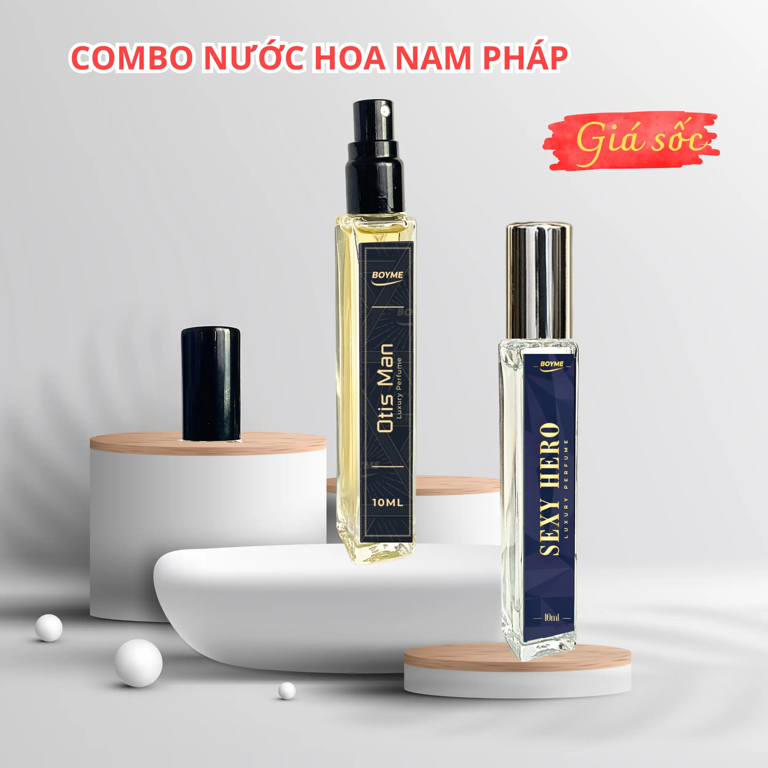 Combo 2 Chai Nước Hoa Nam Chính Hãng Thơm Lâu 8h OTIS MAN Và SEXY HERO Với Nguyên Liệu Nhập Pháp Mang Đến Hương Thơm Tươi Mới Tràn Đầy Năng Lượng