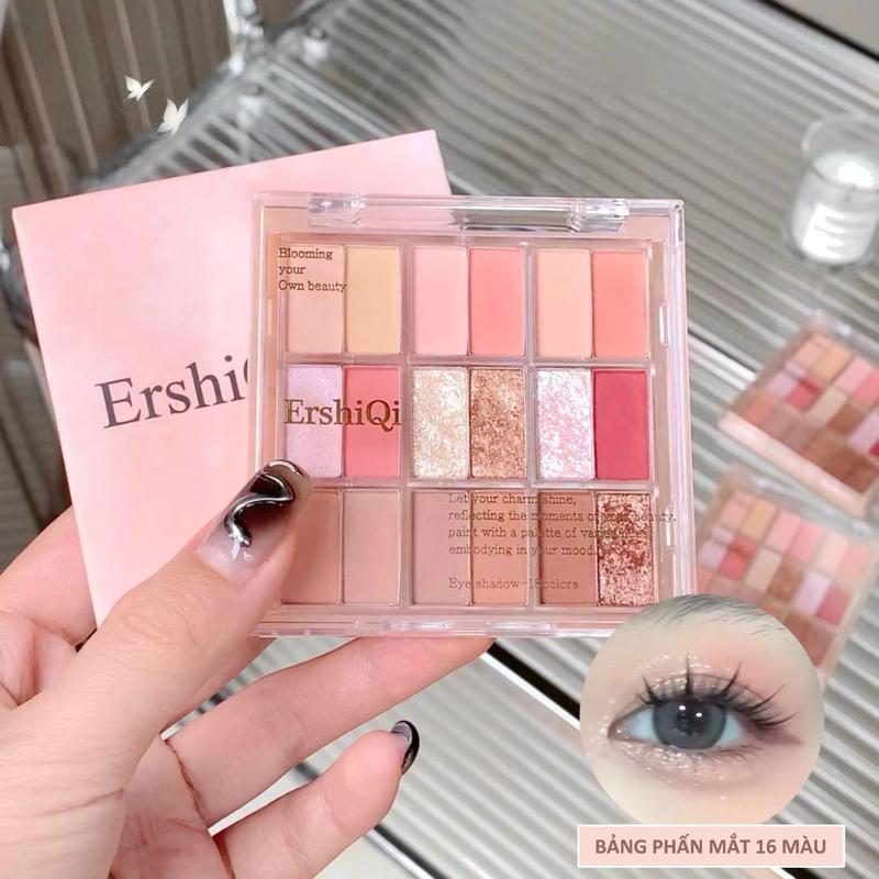 FEPO Bảng Phấn Mắt Mờ 18 Màu Sắc Sắc Tố Cao Chống Thấm Nước Lâu Dài Phấn Mắt Khay Phấn Mắt