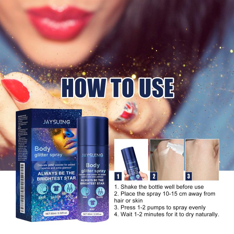 Jaysuing Flash Spray Evening Atmosphere Brightening Glitter High Glow Spray 4