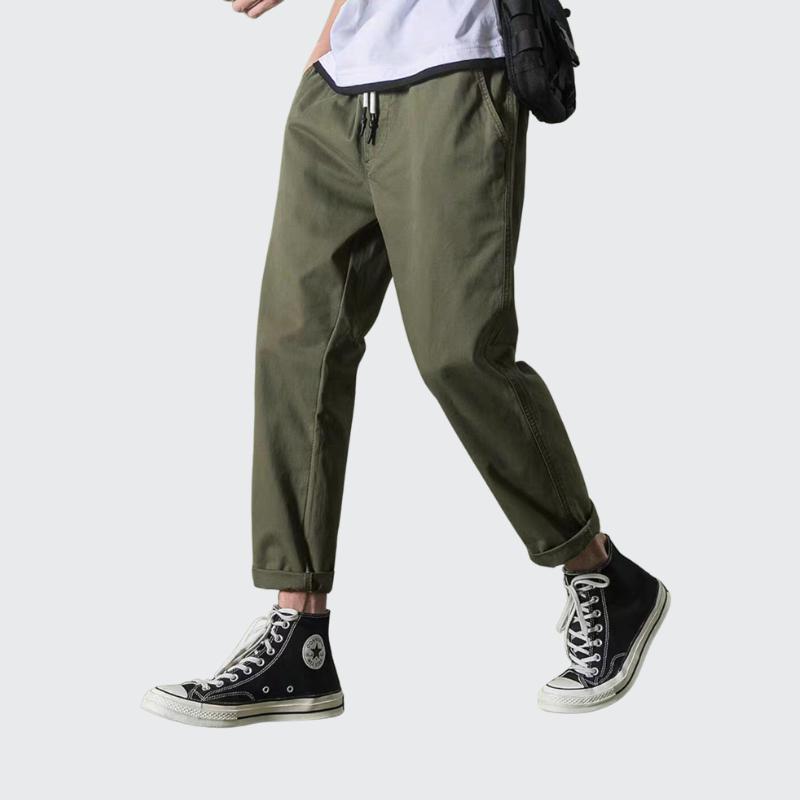 Quần Kaki co giãn Nam Nữ ống suông form Baggy Thời Trang Bigsize (Kaki co giãn) Thun Pants 1