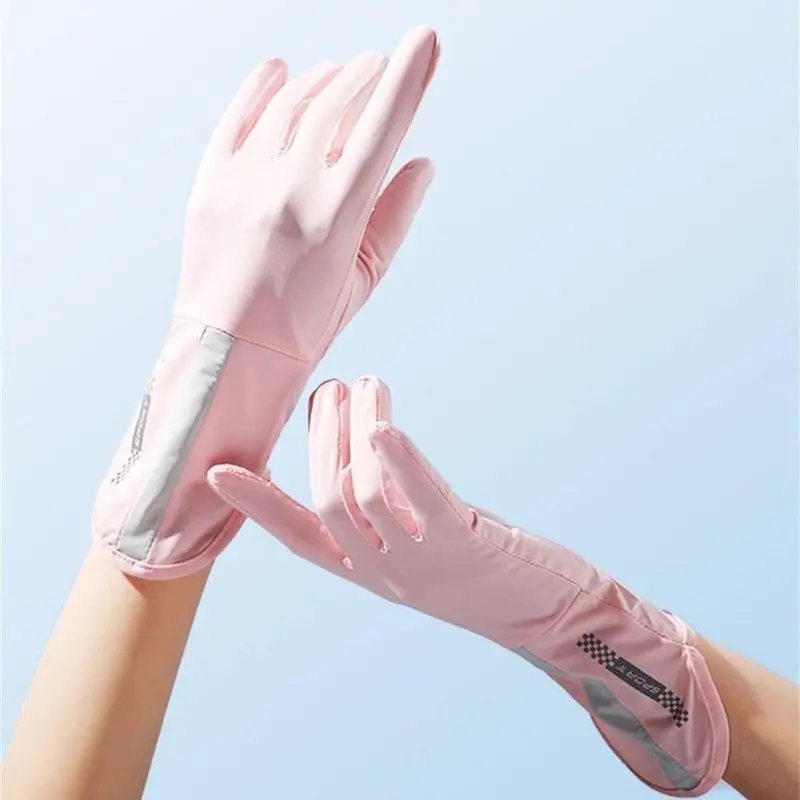 Găng Tay Đi Nắng Hở Ngón Chống Trượt Bao Tay Chống Tia UV Thoáng Khí Lái Xe Nam Nữ Có Thể Chạm Màn Hình Cảm Ứng 2