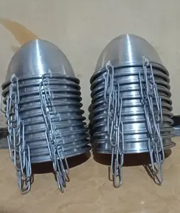 isi 10 Mangkok pakan ayam Almunium cepuk batok alumunium