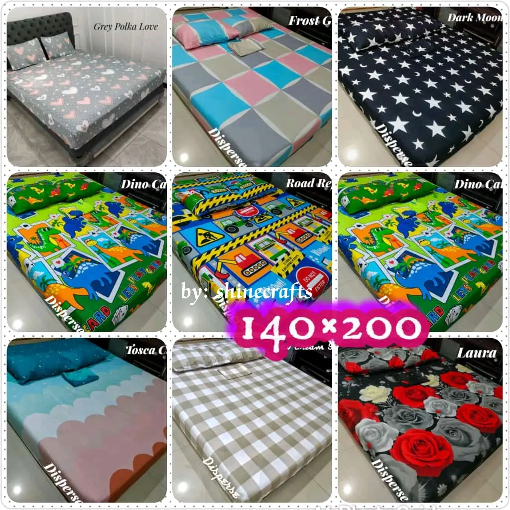 Seprei Homemade 140x200 Tinggi 20cm Katun