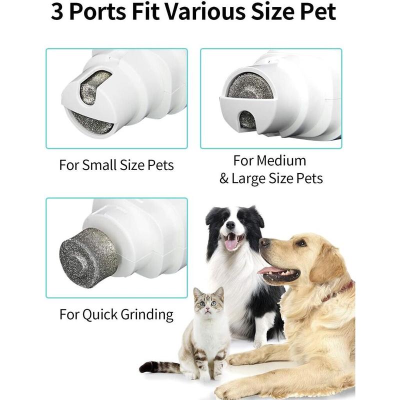 Product Introduction of Dog Cat Claw Grooming Grinder Trimmer Clipper Electric Nail File Tool 4