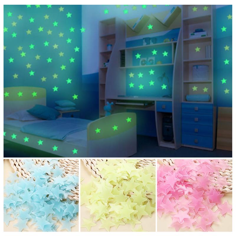Miếng Dán Tường Ngôi Sao Dạ Quang, 40 / 70 Cái, Đề Can Phát Sáng Trong Bóng Tối, Cho Phòng Trẻ Em Phòng Em Bé Phòng Ngủ Đồ Trang Trí Nhà Cửa Giáng Sinh, # 438531