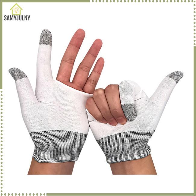SAM - Găng Tay Chơi Game 2 Ngón, Thoáng Khí, Chống Mồ Hôi, Tương Thích Pubg, Ăn Gà, Màn Hình Cảm Ứng, Đầu Ngón Tay, 1 Đôi 0
