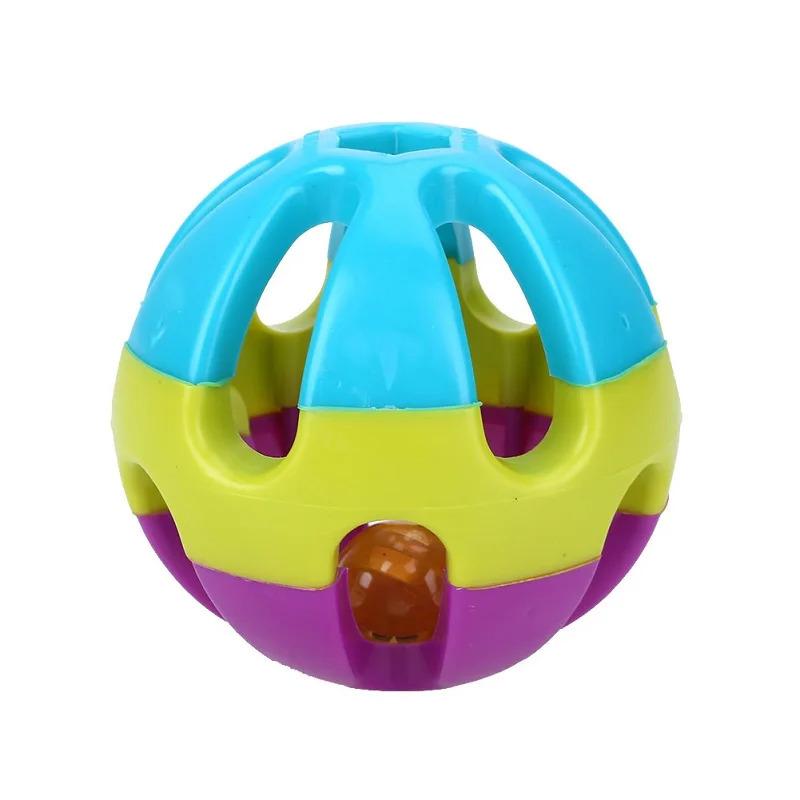 Product Introduction of 7cm ABS Ball Chewing Toy Biting Toy with Bell Parakeet Parrot Pet Supply Pet Bird  Toy Multicolor Training Toys Interactive 30