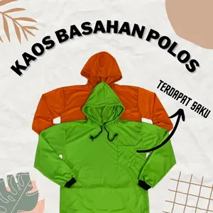 BISA COD kaos basahan POLOS kaos kudung lengan panjang kerja petani sawah proyek