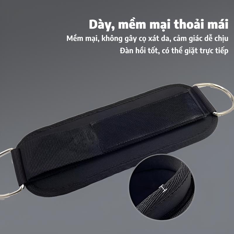 Product Introduction of Quấn cổ chân tập gym,hỗ trợ luyện tập mắt cá chân,bàn chân và chân,vòng chữ D điều chỉnh linh hoạt,dùng trong phòng tập thể dục 3