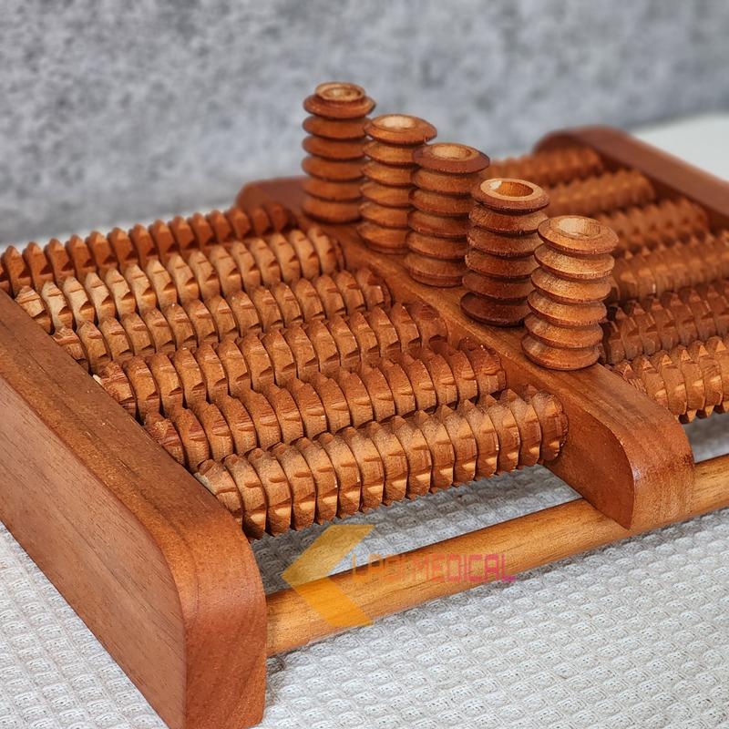 Bàn lăn chân gỗ Massage 6 hàng TRẦN ĐÌNH ( 31 x 24 x 10 cm) 7