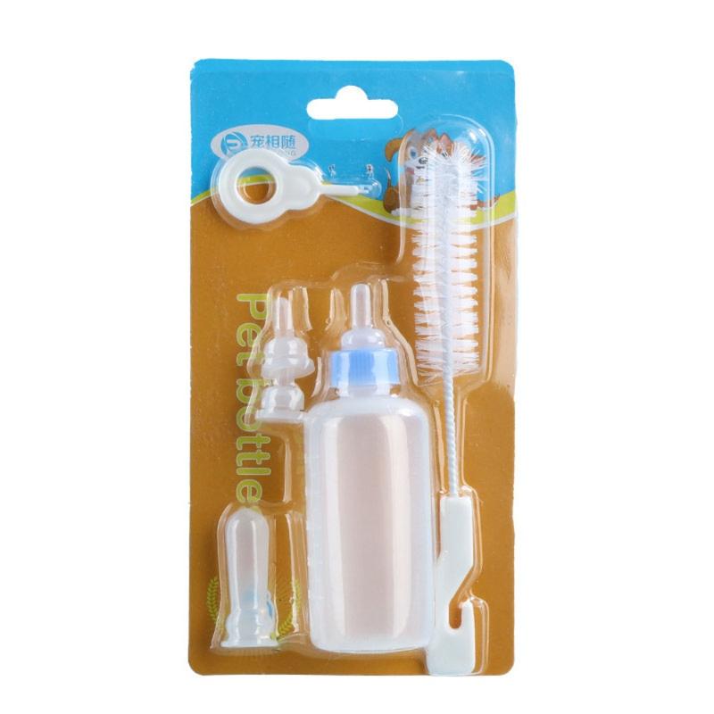 Product Introduction of 60ml Pet Milk Bottle Set Pet Silicone Milk Bottle Dog and Cat Feeding Water dispenser Pet Supplies 4