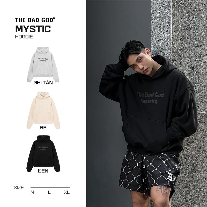 Áo Hoodie Boxy THE BAD GOD MYSTIC - Menswear A0002 Có Túi Dài Tay