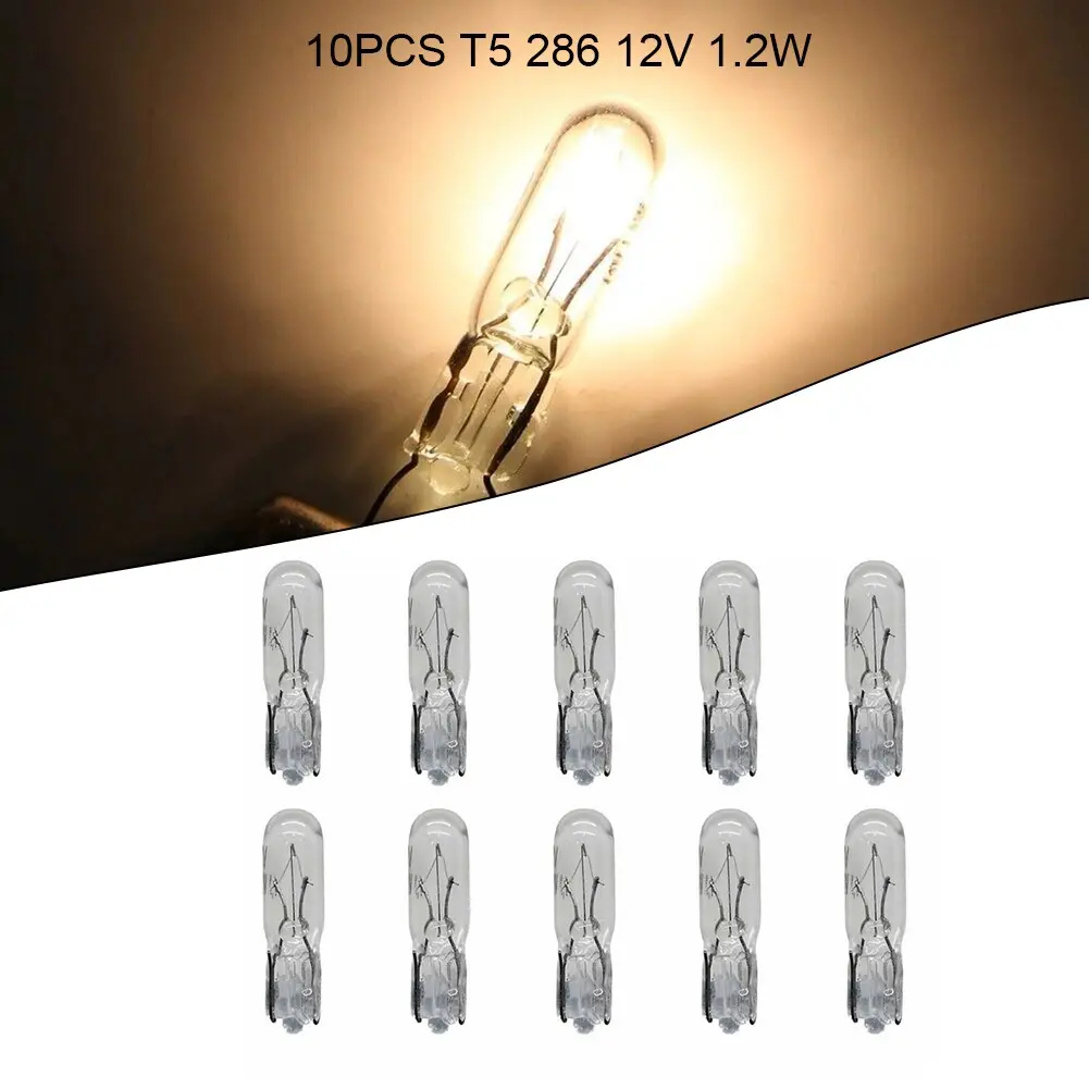 10PCS T5 286 12V 1.2W Car dashboard light bulb or Instrument Panel bulb