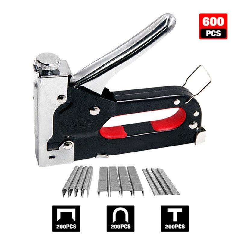  Máy Bấm Ghim Tự Động Cầm Tay Đa Năng Bấm Được Ghim Trên Bề Gỗ 3 Trong 1 Có Tăng Lực Cỡ 4-14 Mm Tặng Kèm 200 Đinh 