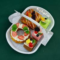 Gambar Keranjang Piknik Kotak Mika Handle Tenteng Roti Bolu Bento Sushi Wadah Makanan Portable - White dari Chefio Kitchenware Kota Tangerang 3 Tokopedia