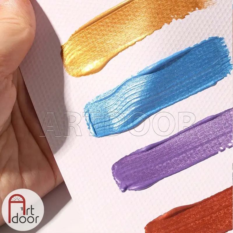 [ARTDOOR] Màu vẽ Acrylic MONT MARTE (Nhũ/Vàng/Bạc) custom áo, vải, gỗ, kính, tô tượng, đất sét, số hóa 2