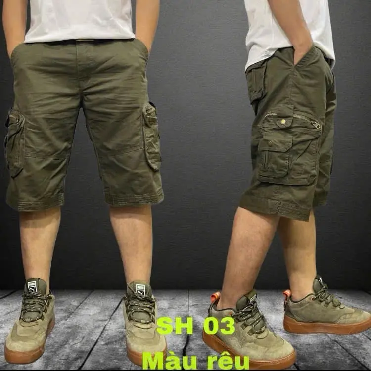 Quần short cao cấp túi hộp , kéo khóa và nút bóp đồng , kaki dày đẹp