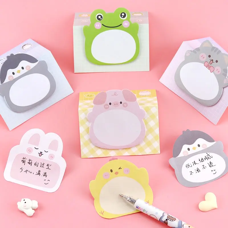 Ghi Chú Dính Động Vật Hoạt Hình Dễ Thương Hàn Quốc, Ghi Chú Tin Nhắn Đứng Động Vật Sáng Tạo, Ghi Chú Ghi Nhớ, Đồ Dùng Văn Phòng Phẩm, 20 Tờ