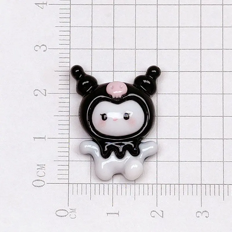 Trêu ghẹo Kuromi, Charm Giày 3D Hoạt Hình, Có Thể Tháo Rời, Màu Đen, Phụ Kiện Tự Làm, Charm Giày, Thiết Kế Hoa, Phát Hành Năm 2025 8