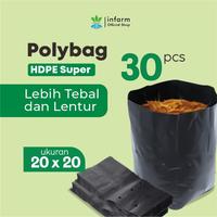 Gambar INFARM - Polybag Tanaman Paket 30 pcs - Ukuran 20x20 untuk Pot Tanaman Infarm Polibag Tanaman Polybag Ecer Berbagai Ukuran Warna Hitam Plastik Tebal Premium Persemaian Sayur Buah Bunga Hidroponik Rockwool Polybag Greenhouse Media Semai Tanaman dari Infarm Kota Surabaya 1 Tokopedia