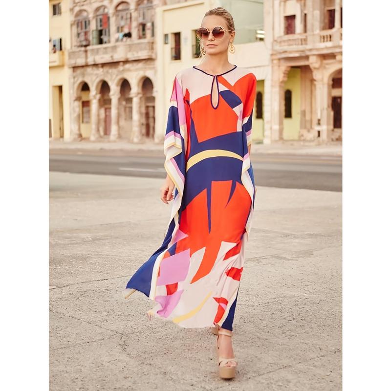 long sleeve beach kaftan