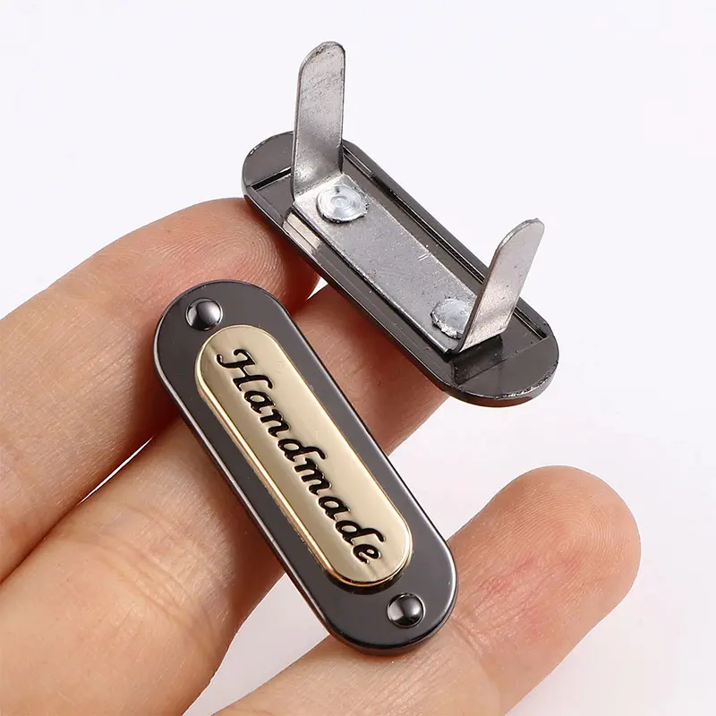 3 PCS Metal Labels Tags For DIY Jeans Clothes Shoes Bags Handmade Letter Garment Label Tags Craft Sewing Accessories