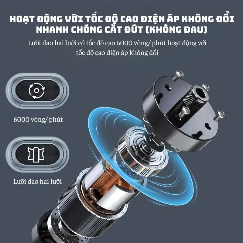 Máy cắt tỉa lông mày mũi điện mini KONKA, Máy tỉa lông mũi thông minh chống nước sử dụng pin sạc vệ sinh dễ dàng, Máy cạo râu 1